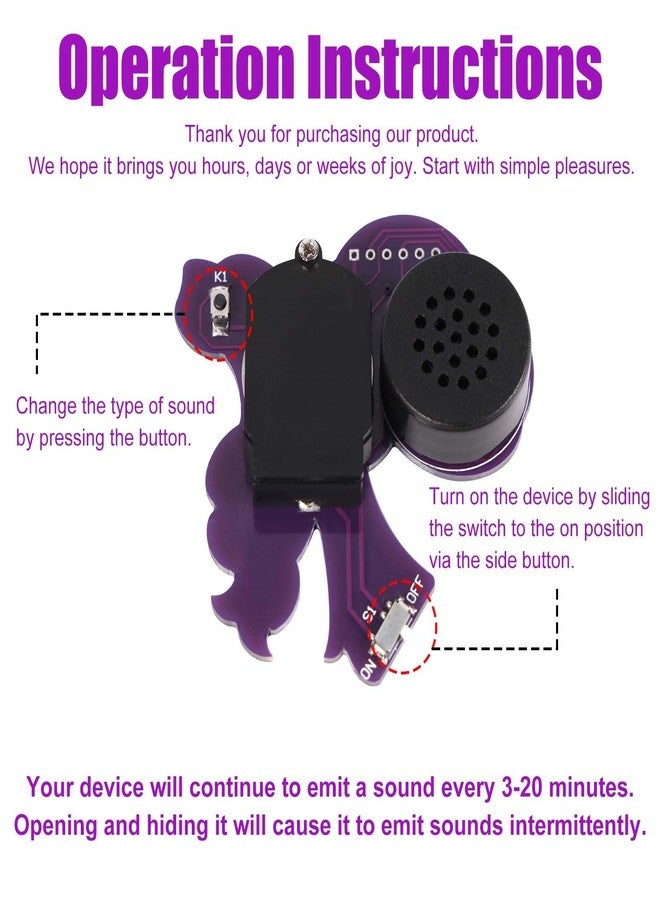 BTFO Prank Screaming Goat Noise Maker, Purple Screaming Goat Appearance Desk Toy with 8 Interesting Scream Sounds Prankster Stuff for School Home Party Supplies - Image 5